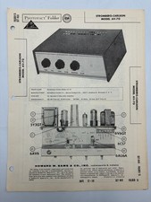Original Sams Photofact Manual STROMBERG-CARLSON AV-70 Tube Amp W Schematic picture