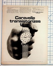 Vintage Caravelle Transistorized Watch by Bulova Magazine Ad Ephemera picture