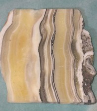 Zebra Calcite Crystal Translucent Banded Window Display Reiki Slabbed + Rough picture