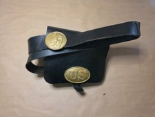 NAVY ARMS USA UNION REPRODUCTION AMERICAN CIVIL CARTRIDGE BOX WITH STRAP picture