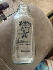 Broguiere's Dairy Glass Quart Milk Bottle picture