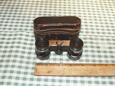 Vintage VIOLETTA 3X28 Opera Glasses Binoculars w/ Leather Case picture