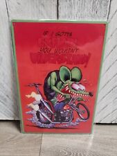 Rat Fink Tin Wall Sign 8X12 picture