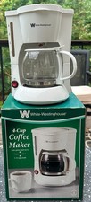 👀☕️Vintage White-Westinghouse 4-Cup Coffee Maker-New In Box☕️👀 picture