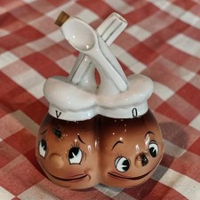 Vtg 1950s PY Oh My it's A Fly Chef Cruet  Anthromorphic Oil and Vinegar  picture