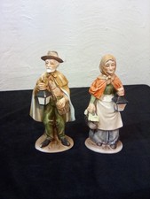 Set of 2 Norleans Japan Porcelain Figurines Man and Woman Vintage 8