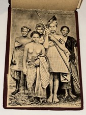 Antique RPPC Historical Dutch Indonesia 20 Photo Postcard Book Makassar Sulawesi picture