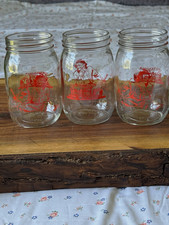 Vintage 1950s Promotional Sour Cream Glasses- Set of 3 picture