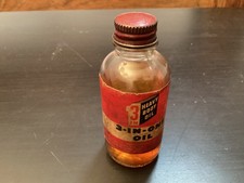 Vintage 3 In One Oil Glass Bottle 2 FL OZ . A.S. Boyle Company USA  Used picture