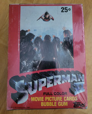 1981 Topps Superman II Movie Wax Box 36 Packs Unopened Sealed (Torn Cellophane) picture