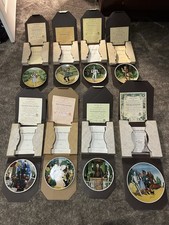 Complete Wizard of Oz Collector Plates. Edwin M. Knowles. COAs & Original Boxes picture
