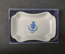 RITZ HOTEL PARIS Porcelain Trinket Dish - Blue & White Vintage Pillivuyt France picture