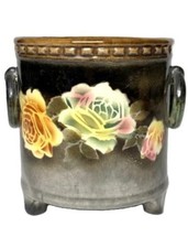 Glazed Czech Jar with Floral Motif picture
