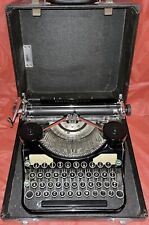 Antique Rare 1930’Underwood Champion Portable Typewriter with Original Hard Case picture