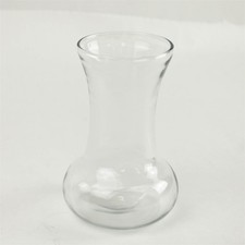 Clear Glass Hourglass Vase Modern Minimalist Centerpiece Flower Vase picture