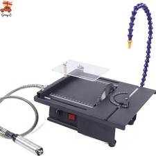 110V Table Saw Gem Jewelry Rock Bench Polishing Grinding Machine Lathe Polisher picture