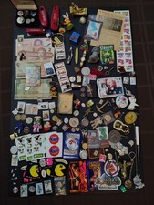 Vintage Junk Drawer Lot Mixed Money, Knives, Cards, Etc  picture