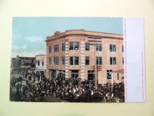 Goldfield Nevada vintage postcard Nixon Block & Stock Exchange Edw. Mitchell Pub picture