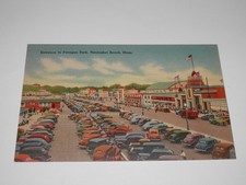 NANTASKET BEACH MA - 1940'S POSTCARD - ENTRANCE to PARAGON PARK picture