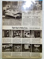1955 Spiegel Catalog Print Ad MCM End Tables Cocktail Table Cellarettes picture