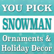 You Pick SNOWMAN Themed Christmas Ornaments Candleholders Holiday Decorations picture