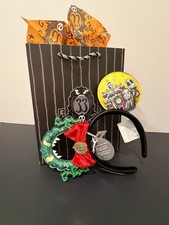 Disney Club 33 Nightnare Before Christmas Mickey Mouse Loungefly Ears Headband picture