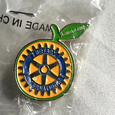 Rotary International Pin Florida D 6980 Service Organization Orange Sealed picture