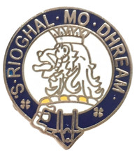 Macgregor Scotland Scottish Family Clan Name Enamel Lapel Pin Badge picture