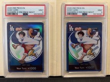 2026 One Piece Dodgers Night DON Luffy PSA 9 Lot of 2 Consecutive Certs picture