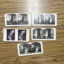Antique Stereoview Cards Set Of 5 picture