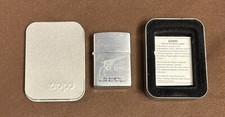 Sam Colt Slogan Zippo Lighter Colt Firearms M1873 Peacemaker • Unfired • Org Tin picture