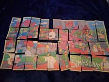 1990 Simpsons Trading Cards Complete Puzzle 26 Left Over Grand Total 66 picture