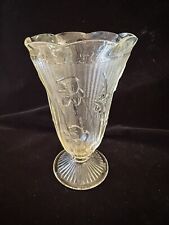 Jeannette Iris Herringbone 9” Vase Clear  picture