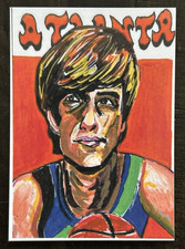 ACEO Sketch Trading Card Print Card 1971-'72 Topps Pete Maravich Pistol Pete Art picture