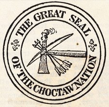Great Seal of the Choctaw Nation Historic Old Photo picture