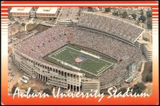 Auburn, Alabama AL University Stadium Aerial View Original Vintage Postcard picture