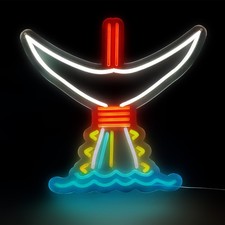 Bluefin Tails Up Neon Sign picture