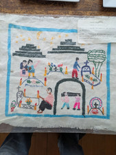 Mexican Folk Art Embroidery - Michoacan - Day of the Dead story picture