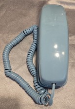 Vtg Aqua Blue Southwestern Trimline Phone Works picture