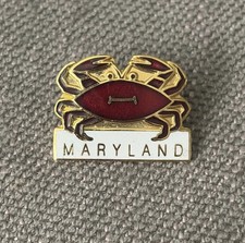 Vintage MARYLAND Crab Lapel Pin picture