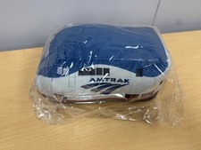 NOS Amtrak P42 Locomotive Plushie Pillow Gray And Blue picture