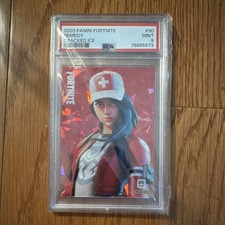 Panini 2020 Fortnite Remedy #90 Cracked Ice PSA 9 picture
