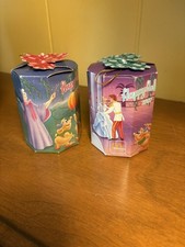 McDonalds Disney 1987 Cinderella Gus & Jaq Holiday Ornaments W/ Boxes VTG picture
