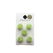Vtg Streamline Green Buttons Size 22 (5/8