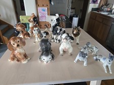 Ceramic Dog Figurine Lot, Royal Copley And Occupied Japan Combined. Mint Cond. picture