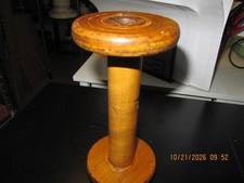 VTG Wooden Industrial Textile Spool 7.25