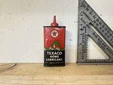 Vintage Texaco Home Lubricant Oiler Early empty 4oz metal can. picture