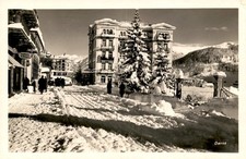 Davos, Switzerland, 1948, Visit to J. Trauffer's Woodcarving Shop Postcard picture