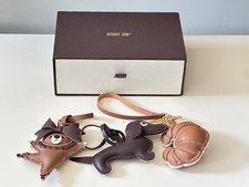 Sticky Zoo Lot 3 Choco Dachshund Leather Croissant Ballet Bear Charm NEW IN BOX picture