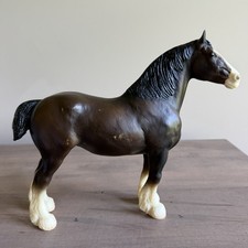 Vintage Traditional Breyer Horse No. 857 Shire Mare Dark Chestnut Bay picture